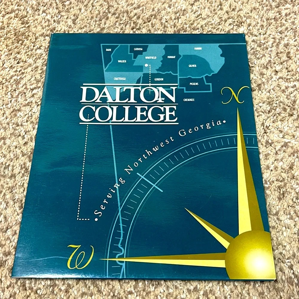 Vintage Dalton College folder Serving Northwest Georgia